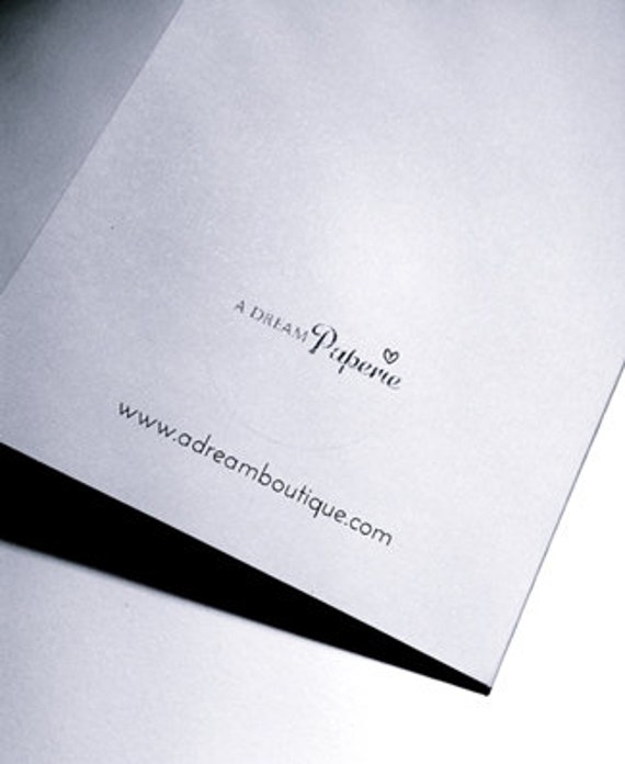 Greeting Card Custom Wording by ADreamPaperie on Etsy