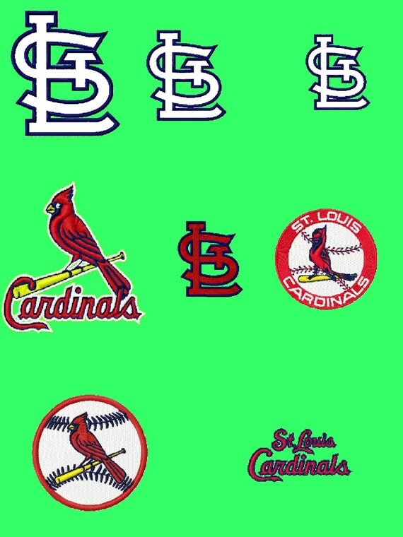 St.Louis Cardinals logos Package Machine by emoembroidery on Etsy