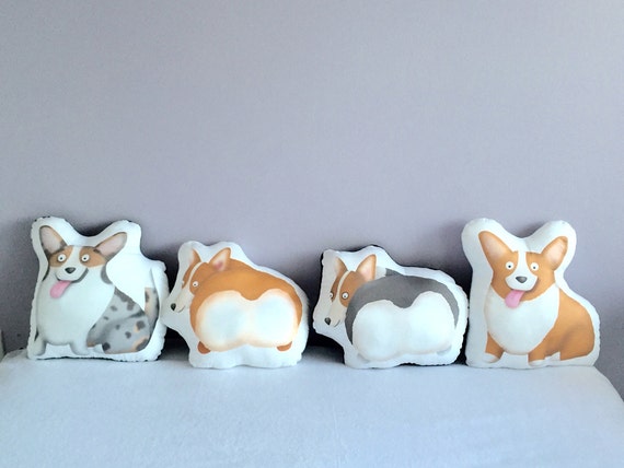 corgi pillow plush
