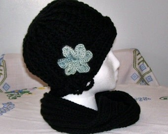 Midnight Crochet Cloche Hat