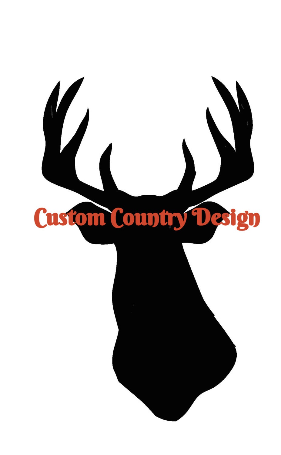 Deer Head SVG Digital Download Deer by CustomCountryDesign