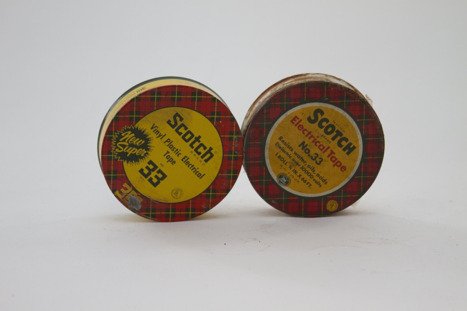 Vintage Scotch tape tins by lloydstreasures on Etsy