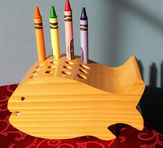Crayon Holder Wooden Fish