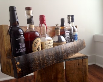Bourbon/Whiskey Barrel Stave Shelf
