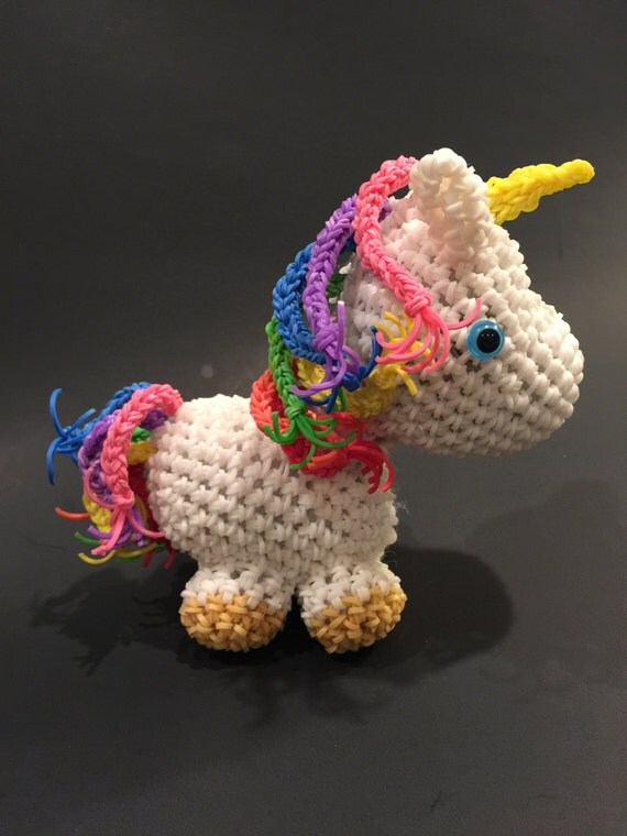 Uni the Unicorn Rubber Band Figure Rainbow Loom by BBLNCreations