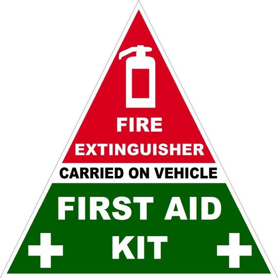 Items similar to First Aid and Fire Extinguisher on Vehicle First aid kit on Vehicle Fire