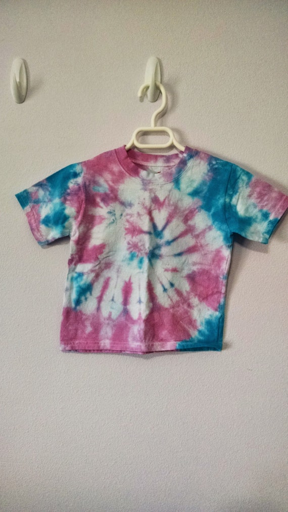 3T Pink and Blue Tie-dye T-shirt by KeeblyCreations on Etsy