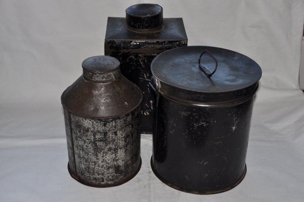 Collection of 3 Victorian Large Storage Jars 1890 1900 from Fasque