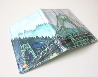 St Johns Bridge Passport Case