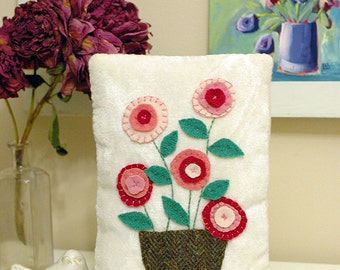 Autumn Harvest Vintage Velvet Carrot Pincushion by HoneysuckleLane