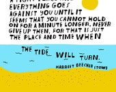 Lisa Congdon - Harriet Beecher Stowe Hand-lettered Quote Art Print