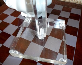 Tall Deco Lucite Shoe Display