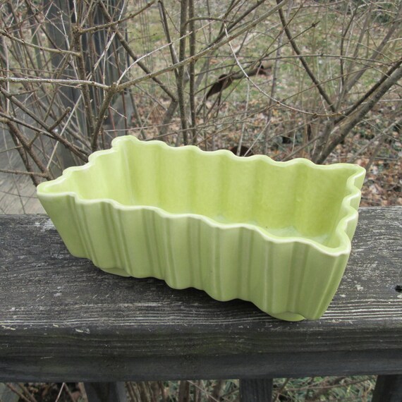 Lime Green Vintage Planter/ Flower Pot Choice CLEARANCE