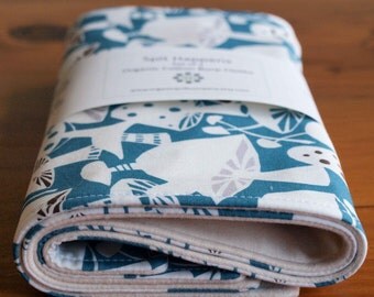 Burping Cloth Sale; Organic Cotton Baby Burp Cloths; Modern Woodland Baby Shower Gift for Boy, Girl, Nursing Mom; Handmade Gift; Toadstools