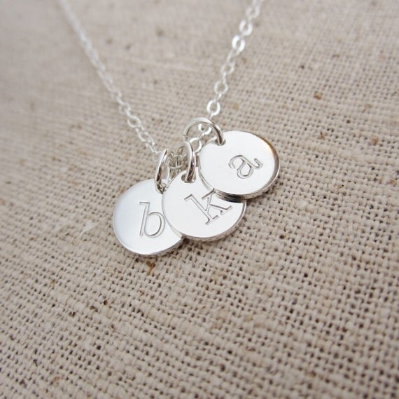 Family initials necklace Outlet