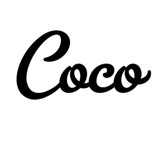 Custom Coco name sign for Rachel