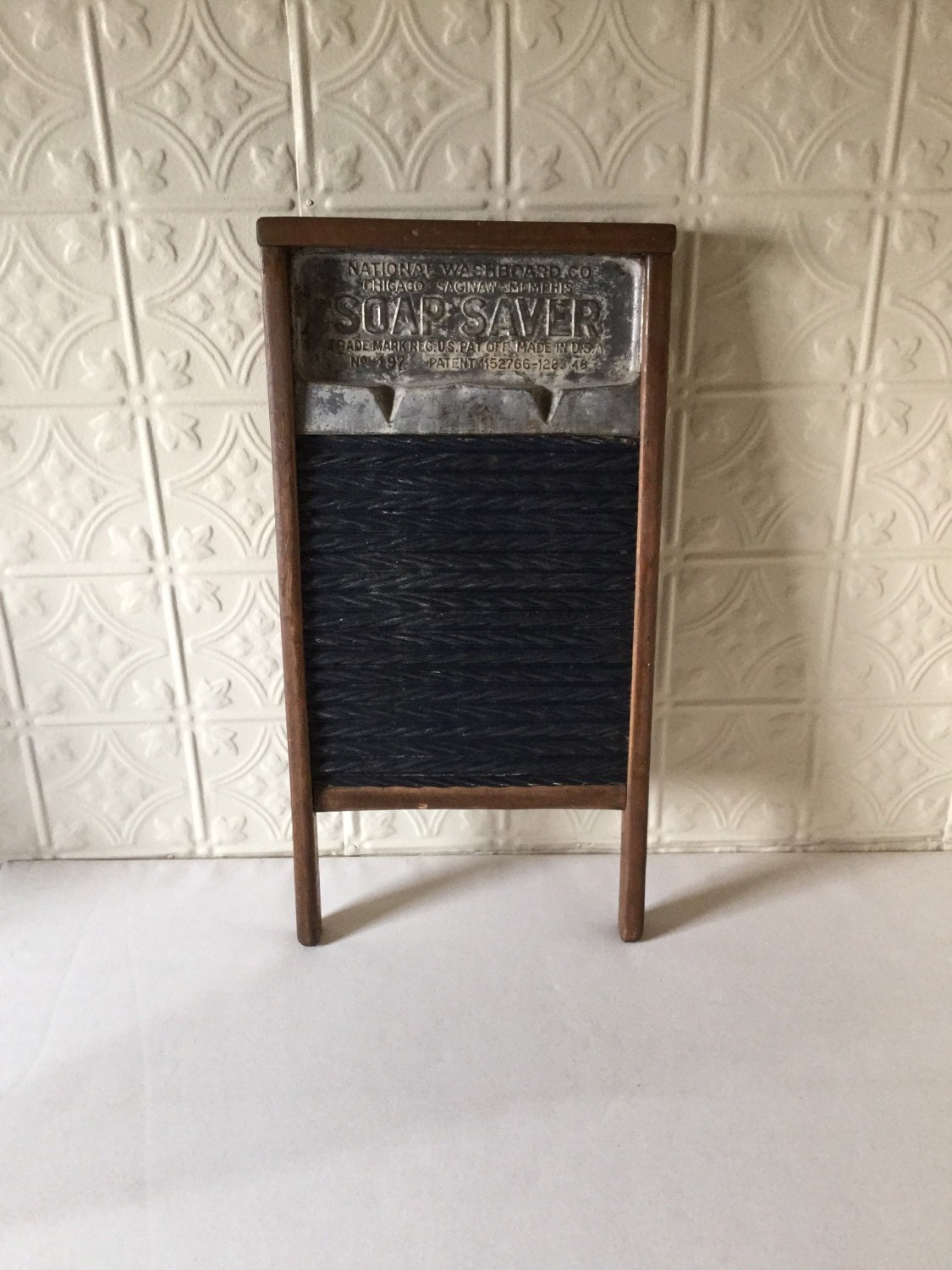 Cobalt Blue Enamel Washboard