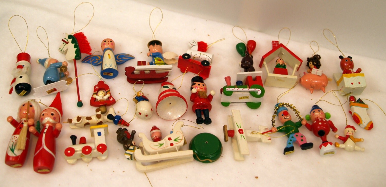 vintage wooden miniature christmas ornaments taiwan vintage wooden miniature christmas ornaments taiwan