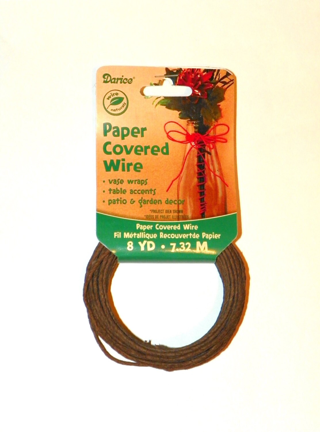 Wire Covered with Brown Paper 48 Ft of Wire 2 Pkgs of 24ft