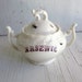 Arsenic Sugar Bowl Poison Tea Party Chase and Scout Altered Art, Gothic Halloween Decor C&S