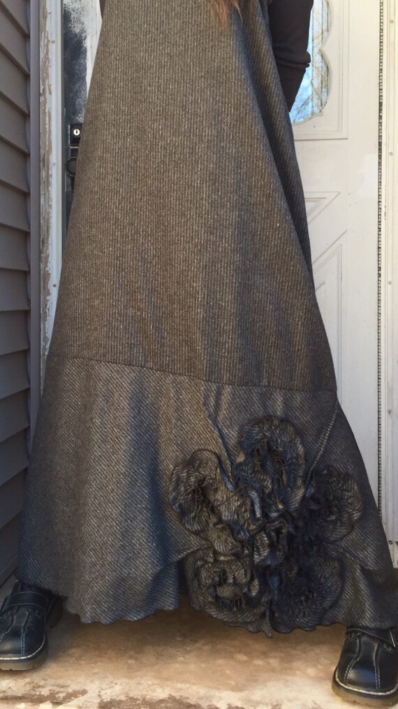 flannel slip dress