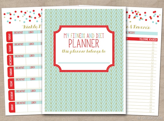 Health And Fitness Planner Printable Pdf