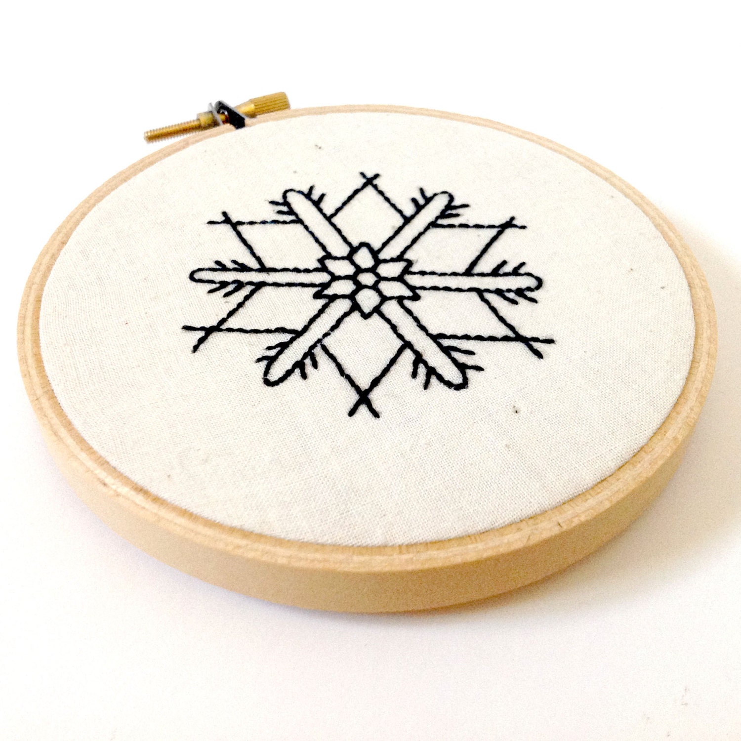 Snow Crystal Embroidery Ornament ~ The Winter Snow Flake Collection ~ Fig 7.