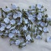 Fabric Flowers 72pc White Beaded Daisy Shabby Chic Baby Doll Costume Pageant Hair Bow Bridal Wedding Favor