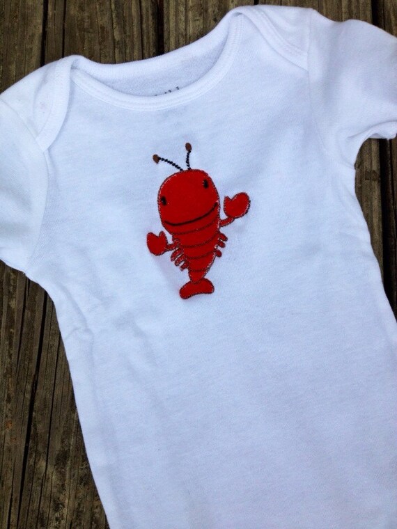 Beach onesie lobster onesie baby onesie boy by MissMacHandmade