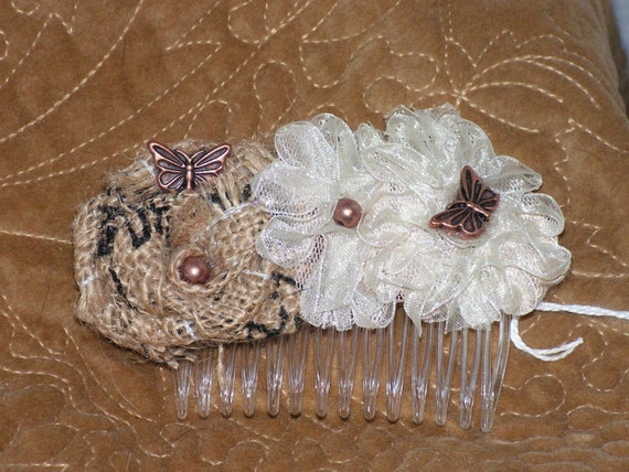 Butterflies - Boho Chic Hair Comb