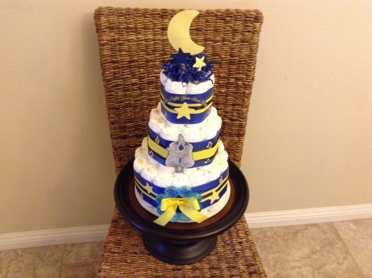 On the night you were born Moon and Stars Whimsical Diaper