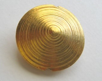 Thai Hilltribe Large Dramatic Pendant - 23k Gold Plated