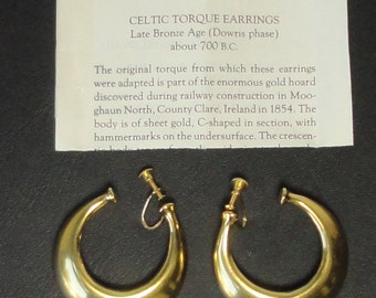 Torque earrings | Etsy