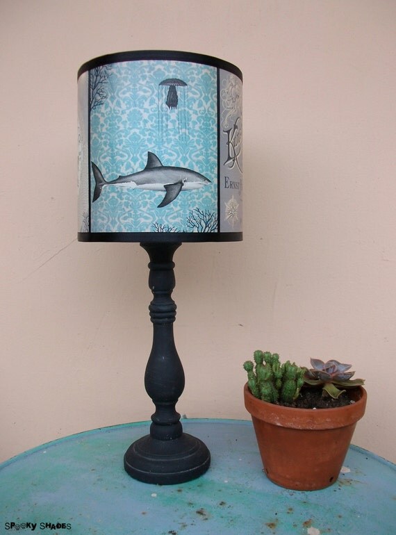 Unique lighting Underwater Creatures blue lamp by SpookyShades