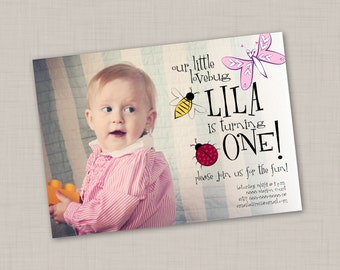 LoveBug Birthday Invitation (1) -- Print Your Own