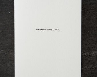 you were right. I was wrong. letterpress card. #407