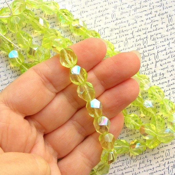 Yellow 10mm Glass Beads 60 off qty 75 by XOSupplies on Etsy