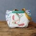 Birds come, Spring comes- Vintage Embroidery, Battik and Leather Bag.