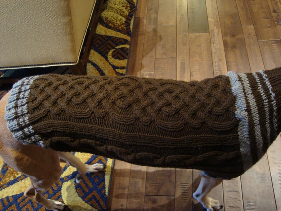 dog/ greyhound sweater knitting pattern PDF file ONLY by ...