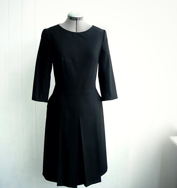 Classic black dress vintage Danish design school teacher