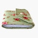Needle Wallet - Green and Pink Roses Needle Case - Sewing Organizer
