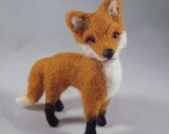 Needle Felted Fox, Fox Art, Needle Felted Animal, Woodland Animal, Fox Gift, Fox Decor, Felted Wool Fox, Felted Animals, Felt Animals, Fox