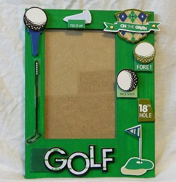 Golf Picture Photo Frame 4x6 by saralee29 on Etsy