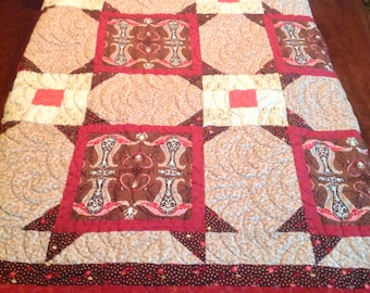 Queen quilt in Swiss Chocolate by Amanda Murphy