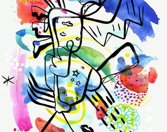 Catimini, Bright abstract print.