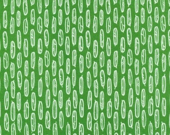 Organic Cotton Fabric - Cloud9 Fabrics Yoyogi Park - Feather Leaf Green