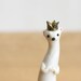 Ermine Princess - Winter Weasel Figurine by Bonjour Poupette