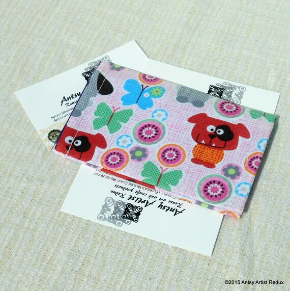 Love my dog wallet for ID gift or business card by AntsyArtist