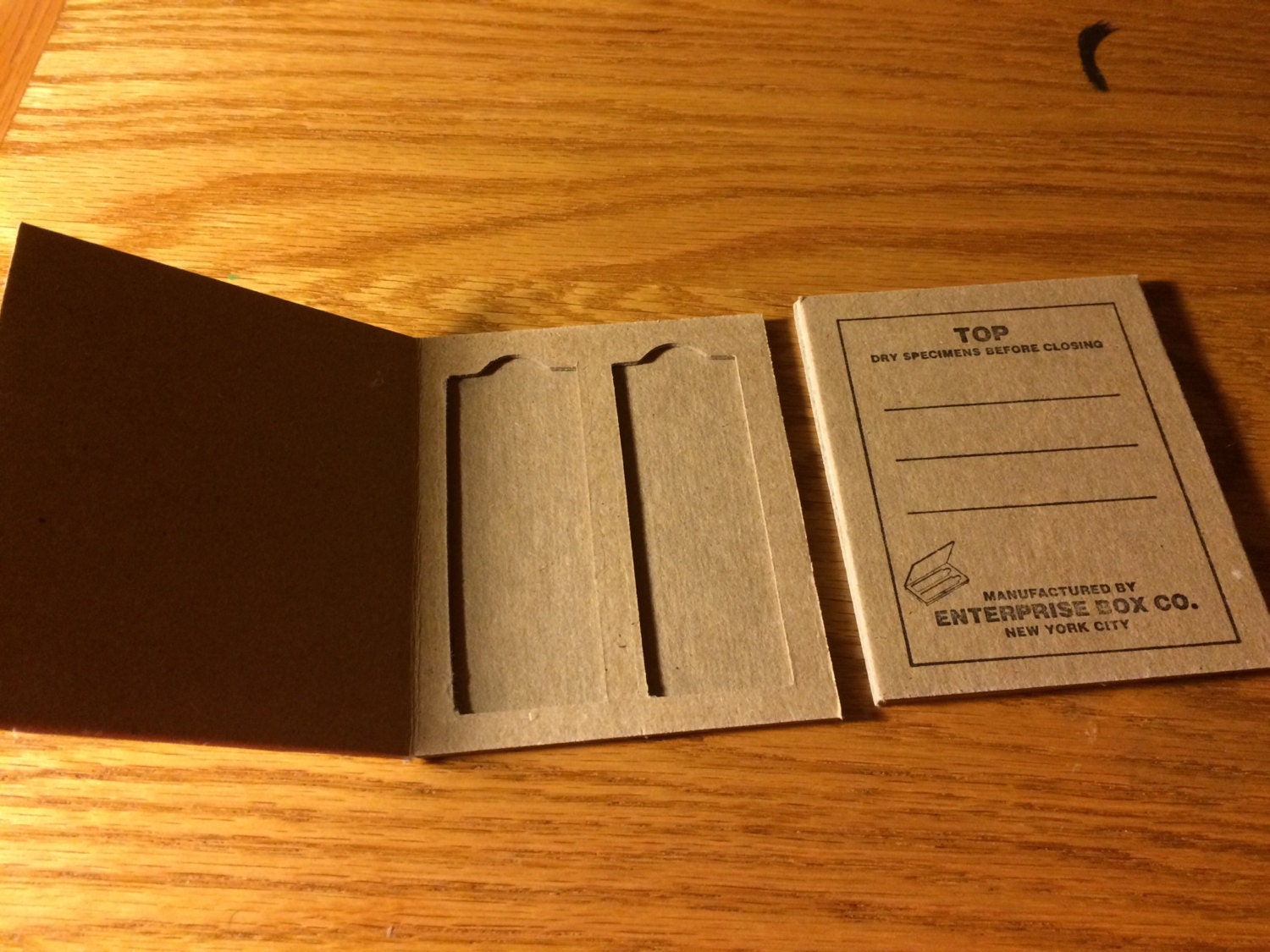 Cardboard Microscope Slide Holders