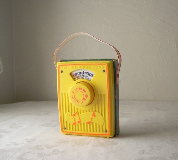 fisher price radio vintage